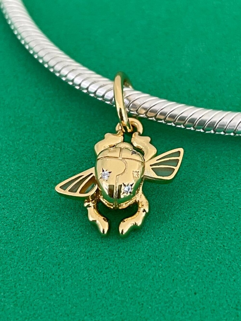 Authentic Disney Aladdin Scarab Beetle Dangle Charm
